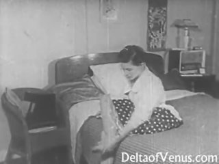 Vintáž dospelé film 1950s - sexuálny sliedič súložiť - peeping tom